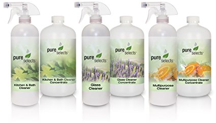 Pure Selects Household Cleaner Concentrate Bundle • ALL NATURAL • HYPOALLERGENIC • Fragrance & Dye Free • Plant Derived • GREEN • CLEAN • SAFE • See details for a list of products in the bundle