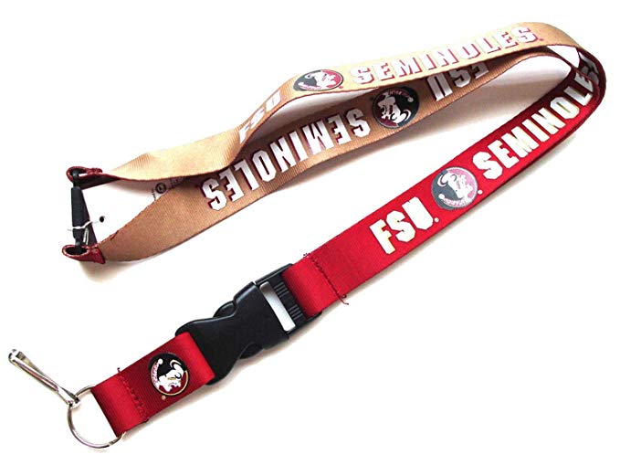 aminco Florida State SemiNoles Reversible Lanyard Keychain Ticket ID Holder