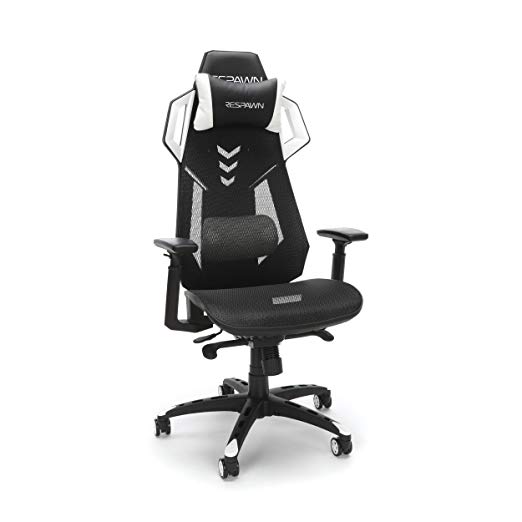 RESPAWN-300 Racing Style Gaming Chair - Ergonomic Performance All Mesh Chair, Office or Gaming Chair, White (RSP-300)