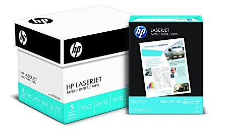 HP Paper, Laserjet Poly Wrap, 24lb, 8.5 x 11, 98 Bright, 2500 Sheets / 5 Ream Case (115300C) Made In The USA