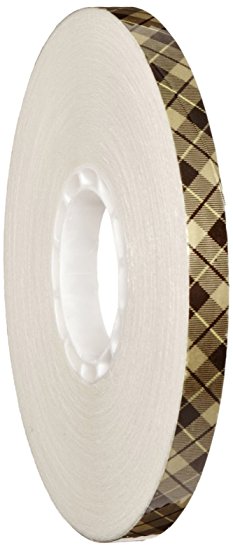 3M Scotch 908 ATG Gold Tape (Acid Neutral): 1/4 in. x 36 yds. (Clear Adhesive on Tan Liner)