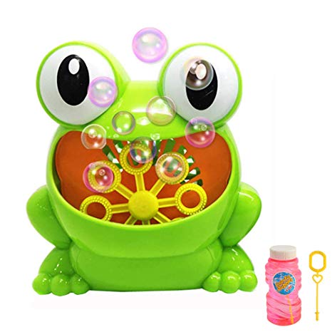 Automatic Frog Bubble Machine Automatic Bubble Blower Durable for Kids Birthday Party, Wedding, Indoor and Outdoor Games