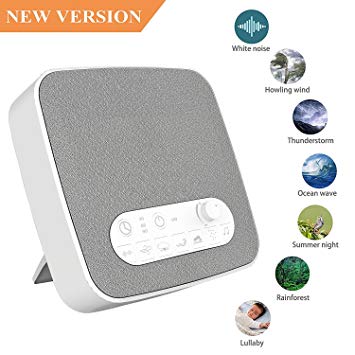 White Noise Machine for Sleeping, BESTHING Sleep Sound Machine with Non-Looping Soothing Sounds for Baby Adult Traveler, Portable for Home Office Travel. Built in USB Output Charger & Timer.