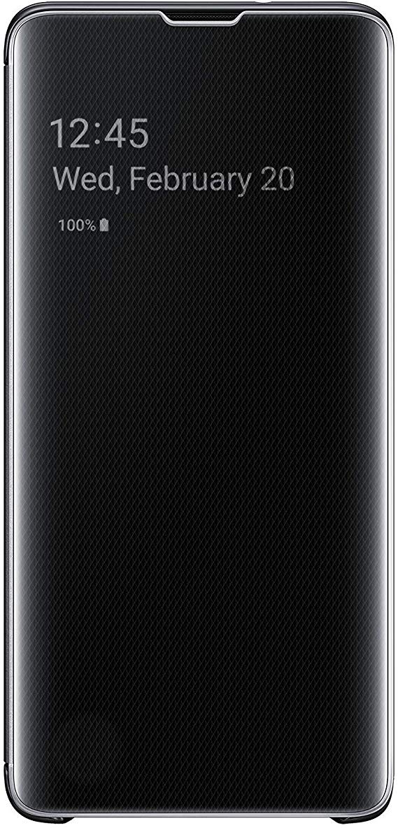 Samsung S-View Flip Cover Case for Samsung Galaxy S10 - Black (EF-ZG973CBE)