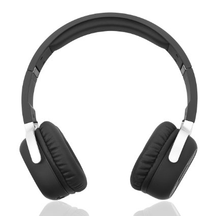 NEW BEE Pedometer APP Sports Bluetooth Headphones Hifi Earphones Wireless Smart Stereo Headset w/ NFC(Black)