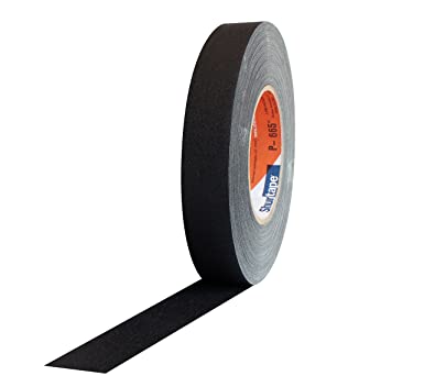 Pro Tapes Shurtape P-665W Gaffers Tape 1"x55yds Black (Pack of 1), Model Number: 840178019271