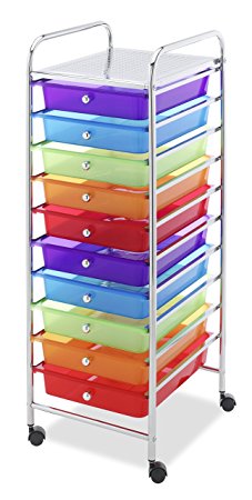 Whitmor 10 Drawer Craft Organizer Cart