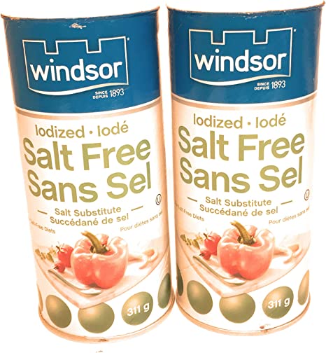 WINDSOR NOSALT Salt Free IODIZED Salt Substitute - 2 X 311g