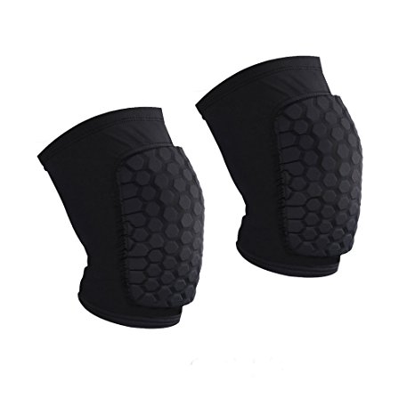 AceList 2 Packs (1 Pair) Protective Compression Wear - Men & Women Basketball Brace Support - Best to Immobilize, Strap & Wrap Knee for Volleyball, Football, Contact Sports