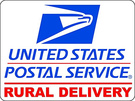 U.S. Mail Rural Delivery Magnetic Car Sign - 9x12