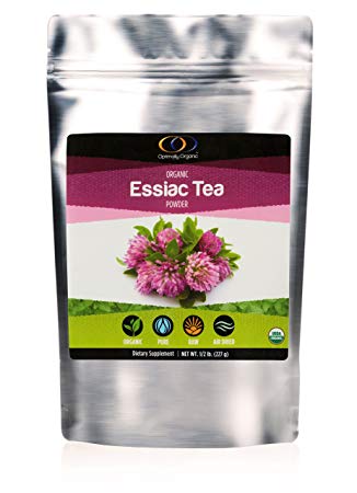 Optimally Organic Essiac Tea Powder - 8 Herbs - All Natural - (1/2 lb)