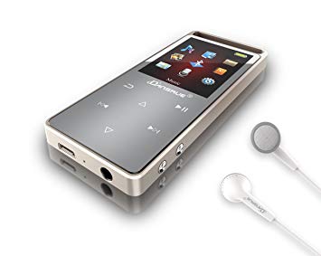 Dansrue Bluetooth MP3 Music Player with FM Radio/ Voice Recorder, Lossless Sound, Metal Touch button , 1.8 Inch Color Screen, 60 Hours Playback
