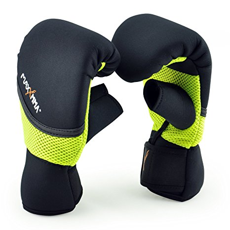MaxxMMA Neoprene Washable Heavy Bag Gloves - Boxing Punching Training