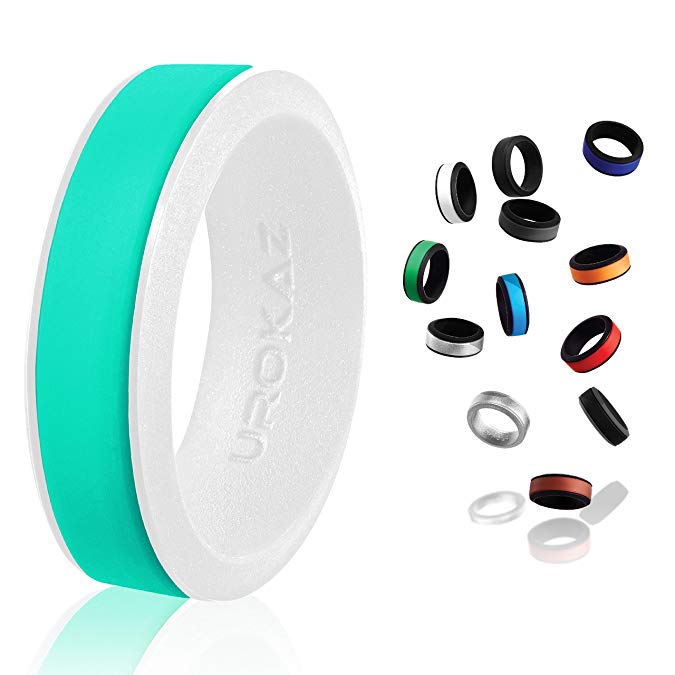 UROKAZ - Silicone Fashion Rings, The Only Ring That Fits Your Lifestyles - Whether You are Single Married, Ring is Right You - It is Fashionable, Flexible Comfortable