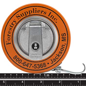 Forestry Suppliers English Steel Diameter Tape (Black Steel Line w/Bright Graduations)