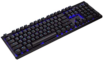 Tesoro Gram MX ONE TS-G11UNL Blue Cherry MX Switch PBT Keycap LED Backlit Illuminated Black Mechanical Keyboard TS-G11UNL B (BL)