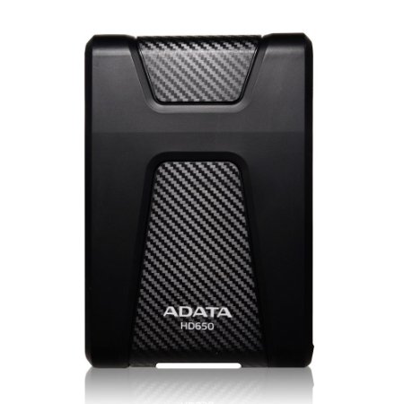 ADATA HD650 1TB Anti-Shock External Hard Drive, Black (AHD650-1TU3-CBK)