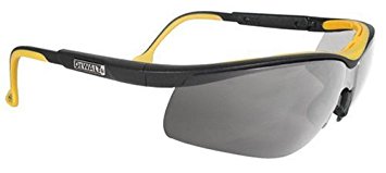 Dewalt DPG55-6C Dual Comfort Silver Mirror High Performance Protective Safety Glasses with Dual-Injected Rubber Frame and Temples