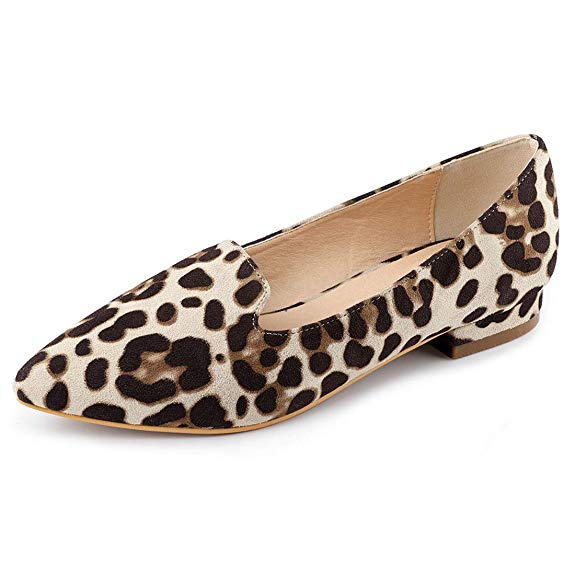 Allegra K Women's Slip On Pointed Toe Loafer Flats