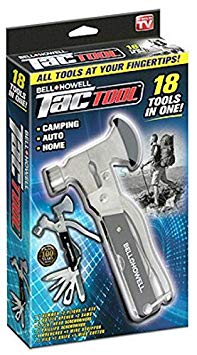 Bell   Howell TAC TOOL stainless steel 18-in-1 multitool As Seen On TV, black, 6"5