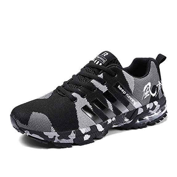 Kuako Men Women Running Shoes Air Trainers Fitness Casual Sports Walk Gym Jogging Athletic Sneakers