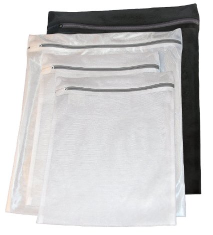 PYRUS Mesh Laundry Wash Bags with Zipper(Set of 4)