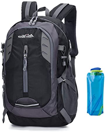 A AM SeaBlue Hiking Backpack 30L Trekking Rucksack Waterproof Outdoor Climbing Camping Mountaineering Daypack Lightweight Travel Laptop Bag For Mens Women with Water Bottle