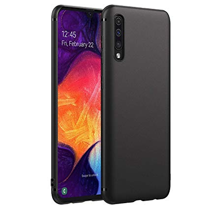 EasyAcc Slim Case for Samsung Galaxy A50/ A50s/ A30s, Matte Black Phone Case Soft Ultra Thin Fit TPU Back Protective Cover Compatible with Samsung Galaxy A50 A50s A30s