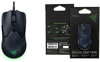 Razer Viper Mini Ultralight Gaming Mouse   Mouse Grip Tape Bundle: Classic Black