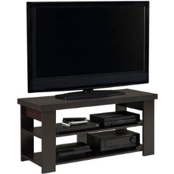 Larkin TV Stand for TVs up tp 47", Espresso Black Forrest Finish With Open Bottom Space