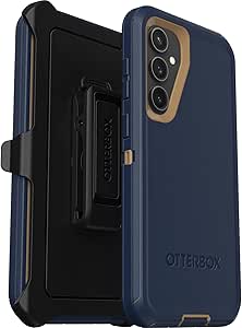 OtterBox Galaxy S23 FE (Only) - Defender Series Case - Blue Suede Shoes - Rugged & Durable - with Port Protection - Holster Clip Included - Non-Retail Packaging