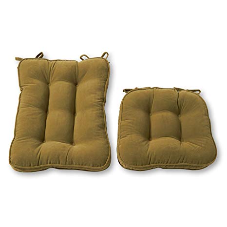 Greendale Home Fashions Standard Rocking Chair Cushion Hyatt fabric, Moss