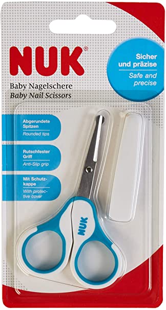 NUK Baby Nail Scissors, Safe and Precise, 1 Piece