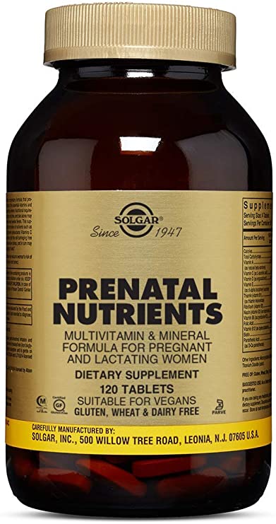 Solgar Prenatal Nutrients Tablets - Pack of 120