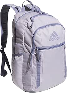 adidas Excel 7 Backpack, Silver Dawn Grey/Grey/Silver Violet Purple, One Size