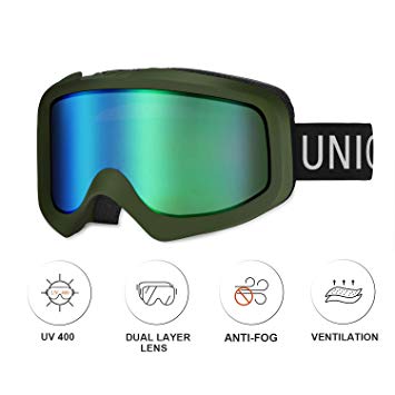 Unigear Skido X1 Ski Goggles, Snowboard Snow Goggles for Men, Women & Youth – Anti-Fog & 100% UV Protection