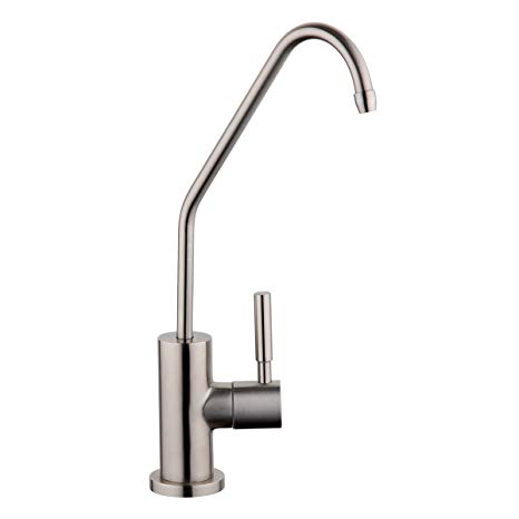 GAPPO Kitchen Water Filter Faucet, 100% Lead-Free Drinking Water Faucet Fits most RO Units or Water Filtration System, 304 Stainless Steel Brushed Nickel, Suit for 1/4" and 1/2" tube