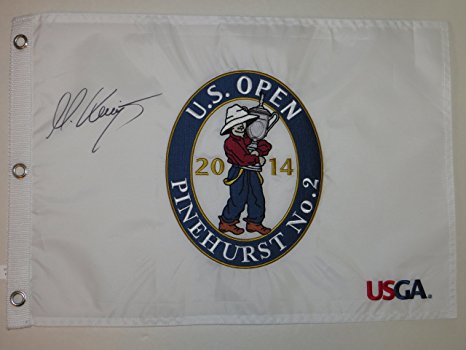 MARTIN KAYMER Signed Pinehurst 2014 U.S. OPEN Golf Tournament FLAG Ryder Cup Pga