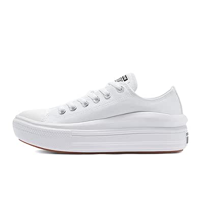 Converse Women Chuck Taylor All Star Move Canvas Platform Comfort Insole Sneakers | White