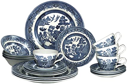 Churchill Blue Willow Dinnerware (20 Piece Set)