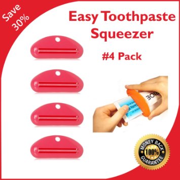 Simon Stelz Toothpaste Tube Squeezer Dispenser- 4 Pack