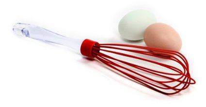 Norpro Silicone Whisk Red