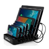 gofanco 7-Port Desktop USB Charging Station for fast charging smart phones tablets and wearable devices - iPhone iPad Samsung Galaxy LG Nexus HTC and others