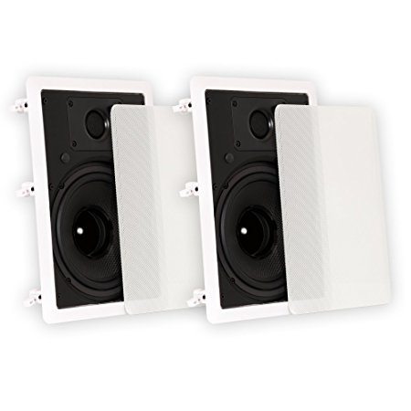 Theater Solutions TS80W 8-Inch Kevlar In Wall Speakers (White)