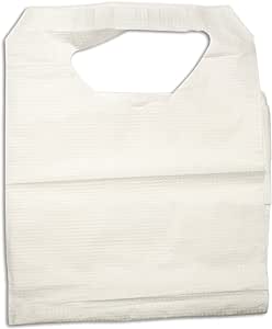 Dynarex 4405 Paper/Poly Lap Bibs with Ties