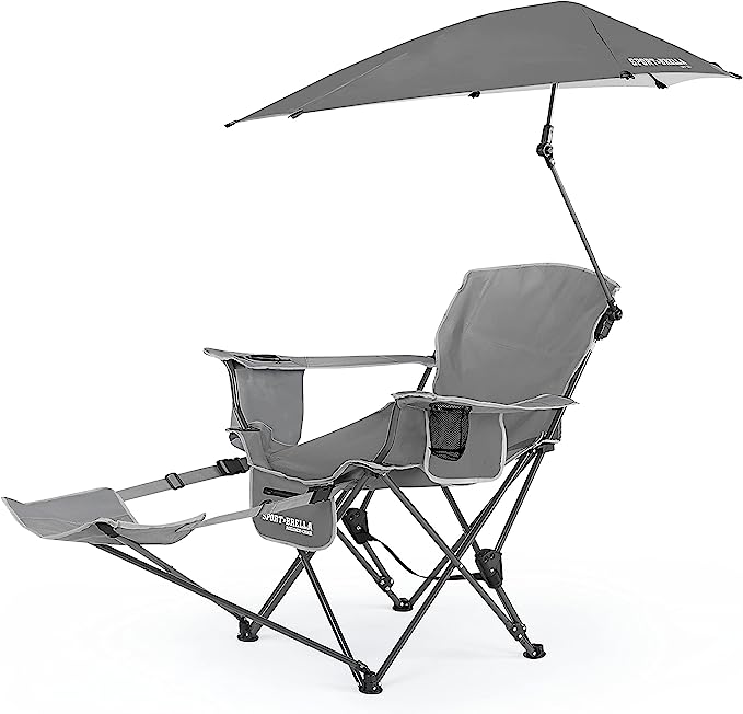 Sport-Brella Beach Chair with UPF 50  Adjustable Umbrella