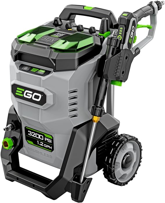 EGO HPW3200 3200 PSI 56-Volt Lithium-ion Cordless Pressure Washer with Multiple Power Mode and Peak Power, Battery and Charger not Included