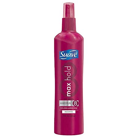 Suave Max Hold Non Aerosol Hairpsray Unscented 11 oz (Pack of 3)