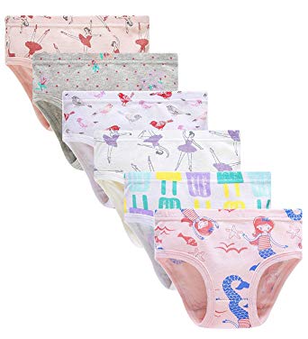 Cadidi Dinos Little Girls Soft 100% Cotton Underwear Toddler Panties Kids Assorted Briefs
