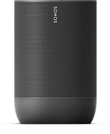 Sonos Move - Battery-powered Smart Wi-Fi and Bluetooth Speaker with Alexa Built-in - Black
